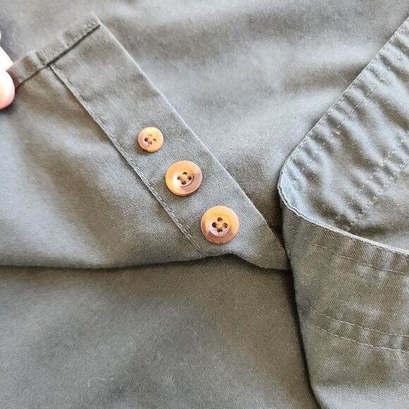 Cabela's Long Sleeve Button Up Blue Shirt Sz XL - Picture 5 of 8